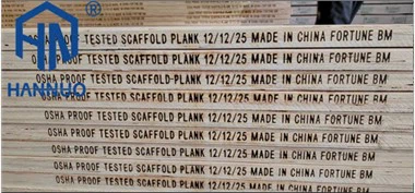 OSHA Standard LVL Scaffolding Boards Rau Kev Tsim Kho